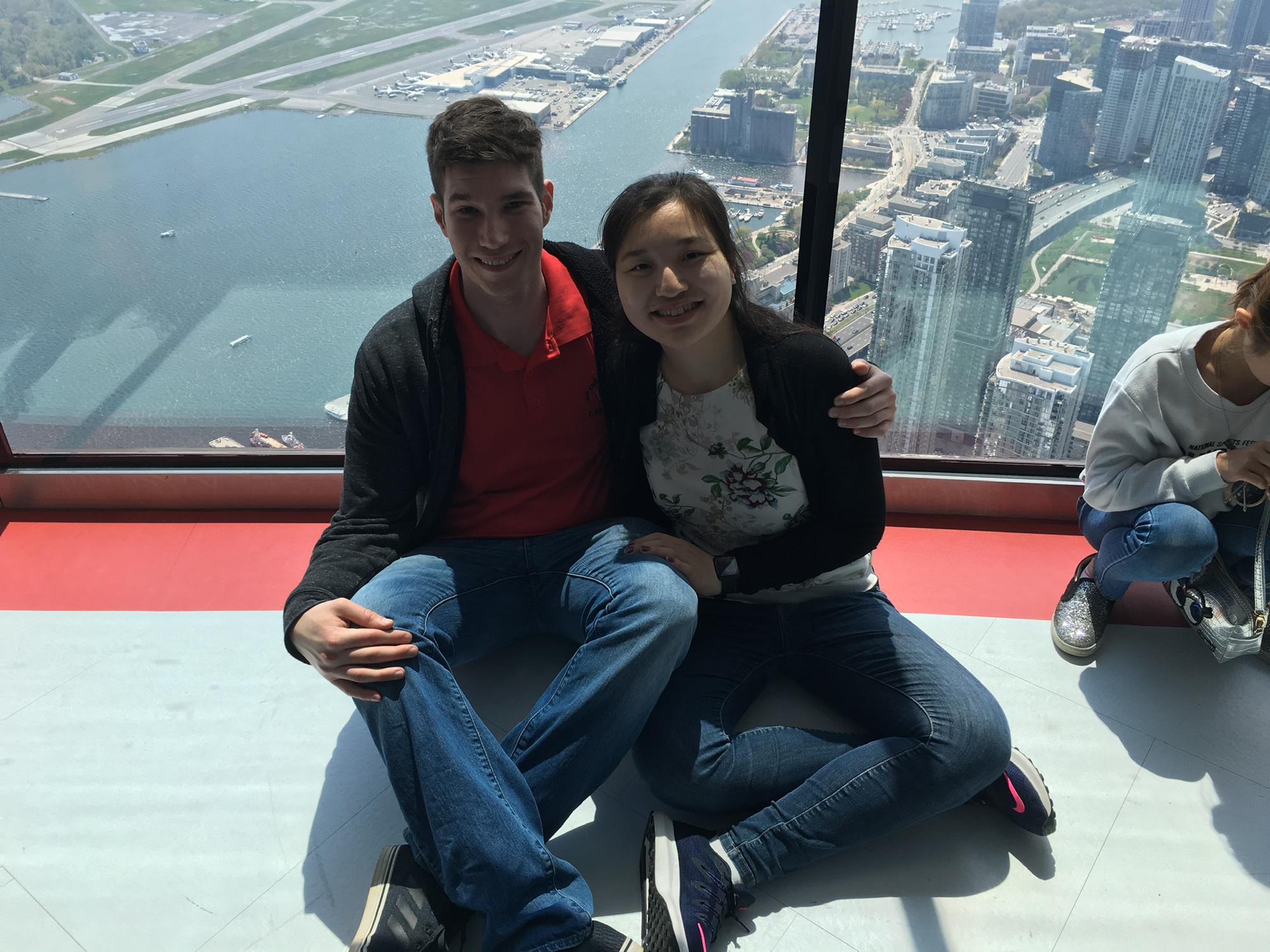 Photo taken from top of CN Tower in Toronto