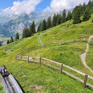 Mountain Coaster at Oeschinen Lake Switzerland
