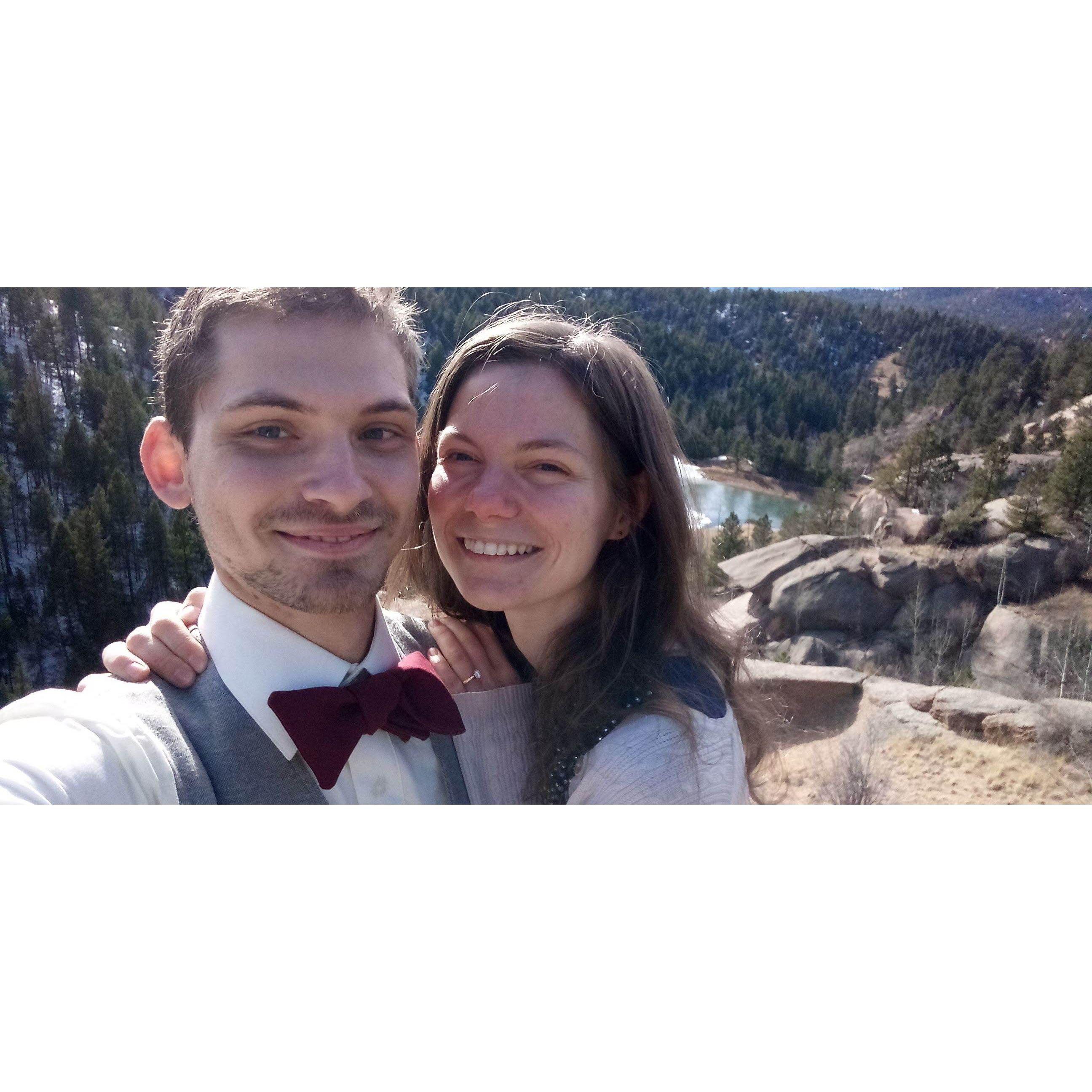 Right after she said yes!