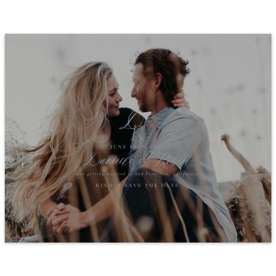 Blue Wedding Digital Save the Date - Lisette Photo