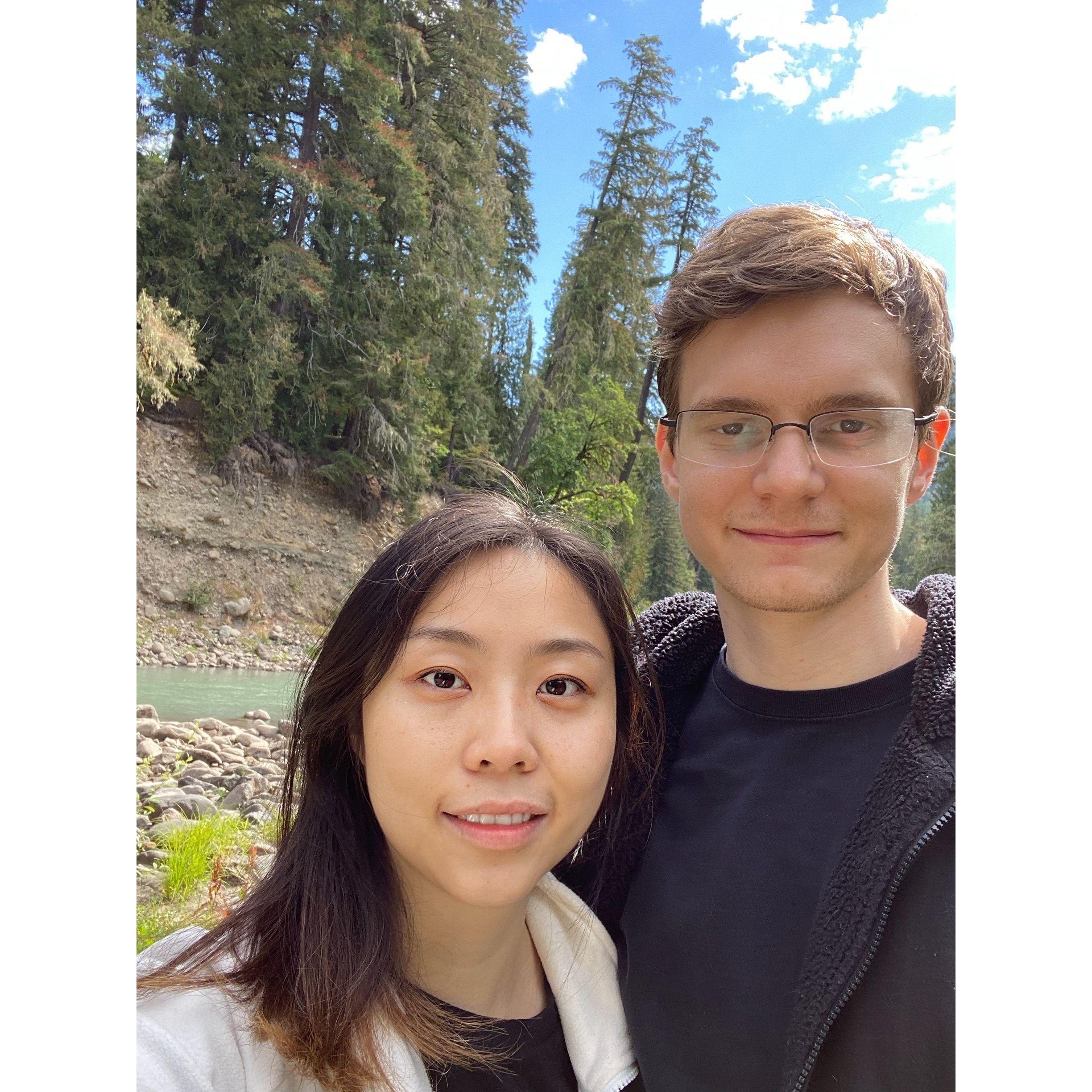 First camping trip together in Iron Creek, WA