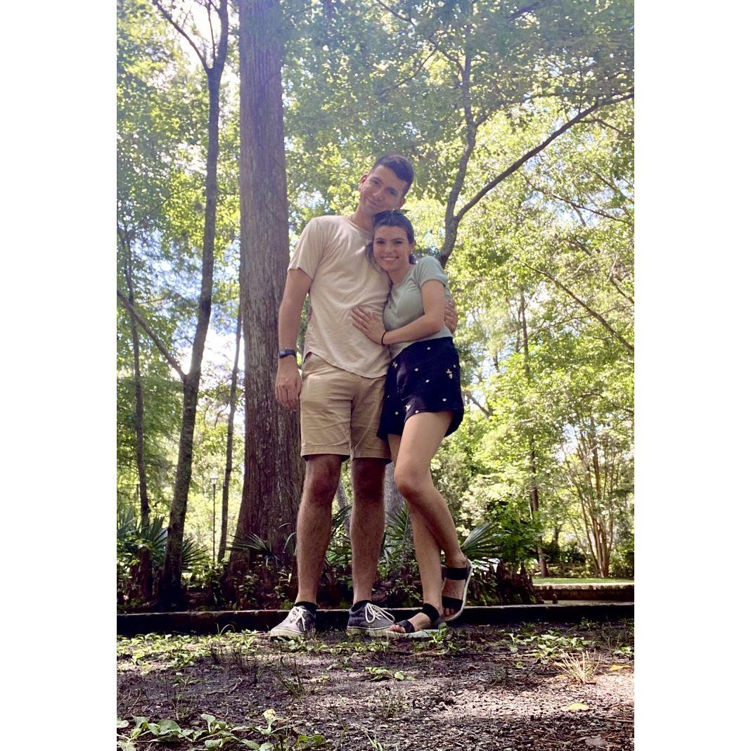 Our first date in Azalea Park in July 2022.