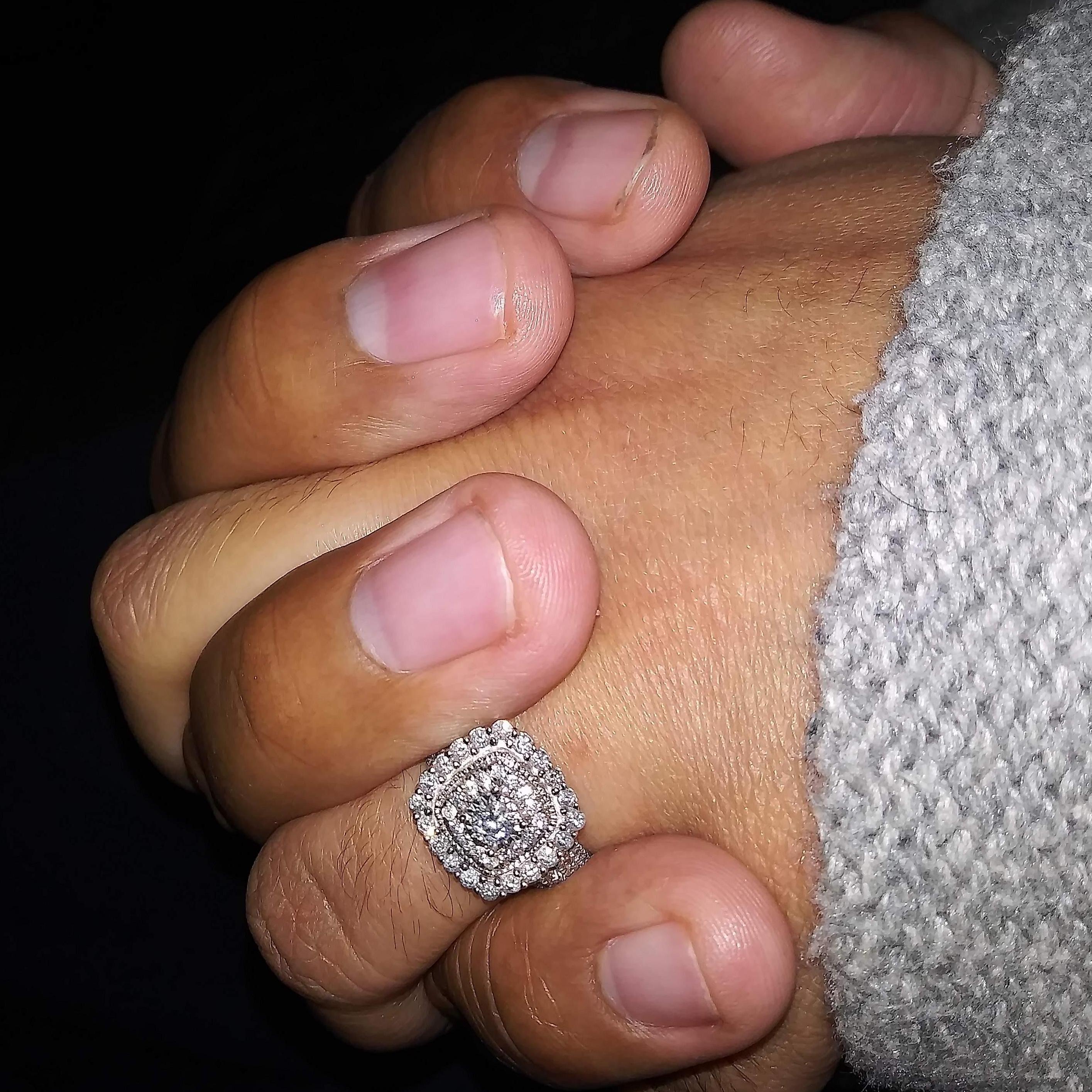 The night he proposed and she said yes.