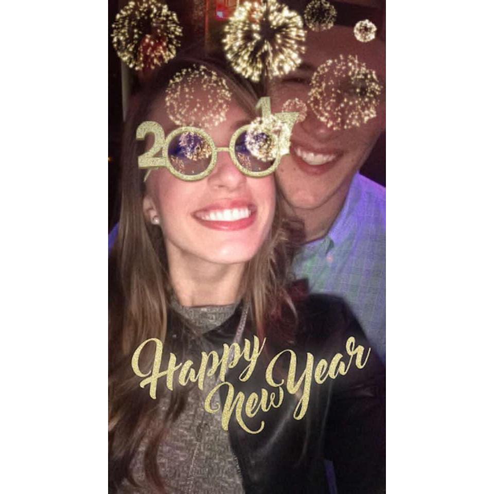 Our very first picture together-- the night we met!