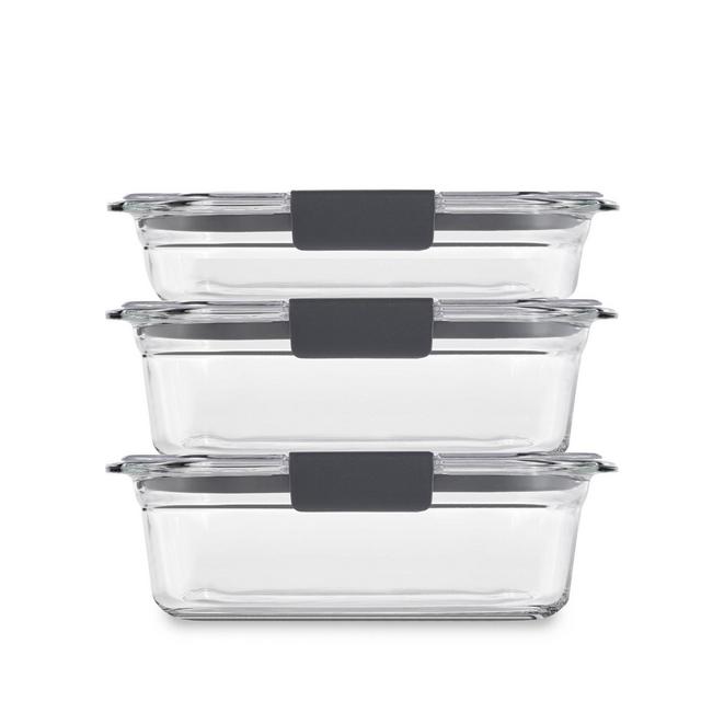 Rubbermaid 6pc Set (1)2 cup, (2)3.2 cup Brilliance Glass Set