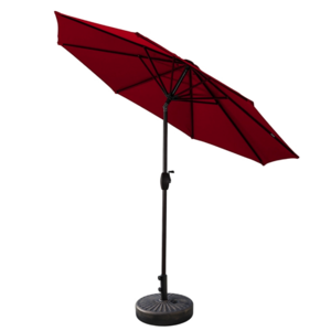 Westin Outdoor 9-Ft Market Patio Umbrella with Black Fillable Base Weight