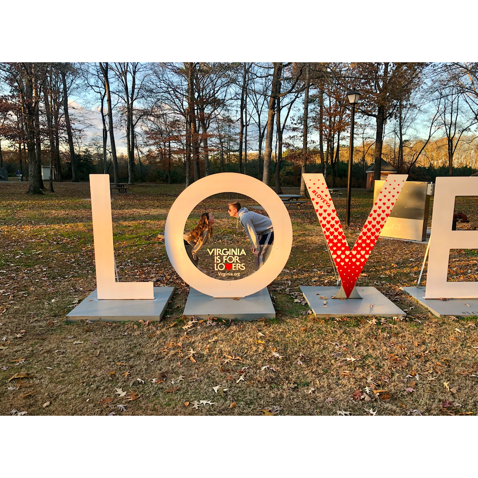 This was on our way to Greenville to meet his parents our first Thanksgiving!