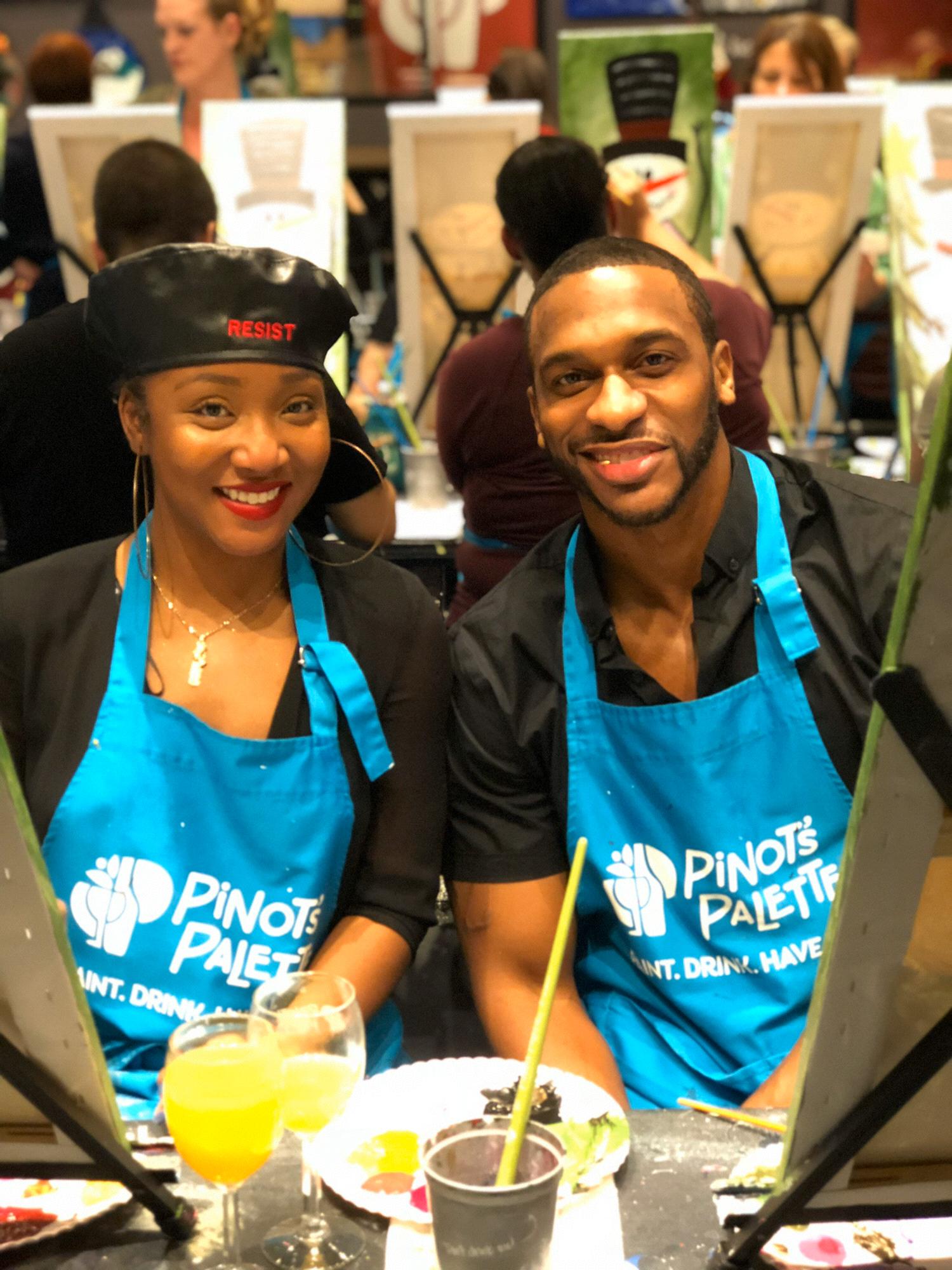 Our favorite date night, paint and sip!