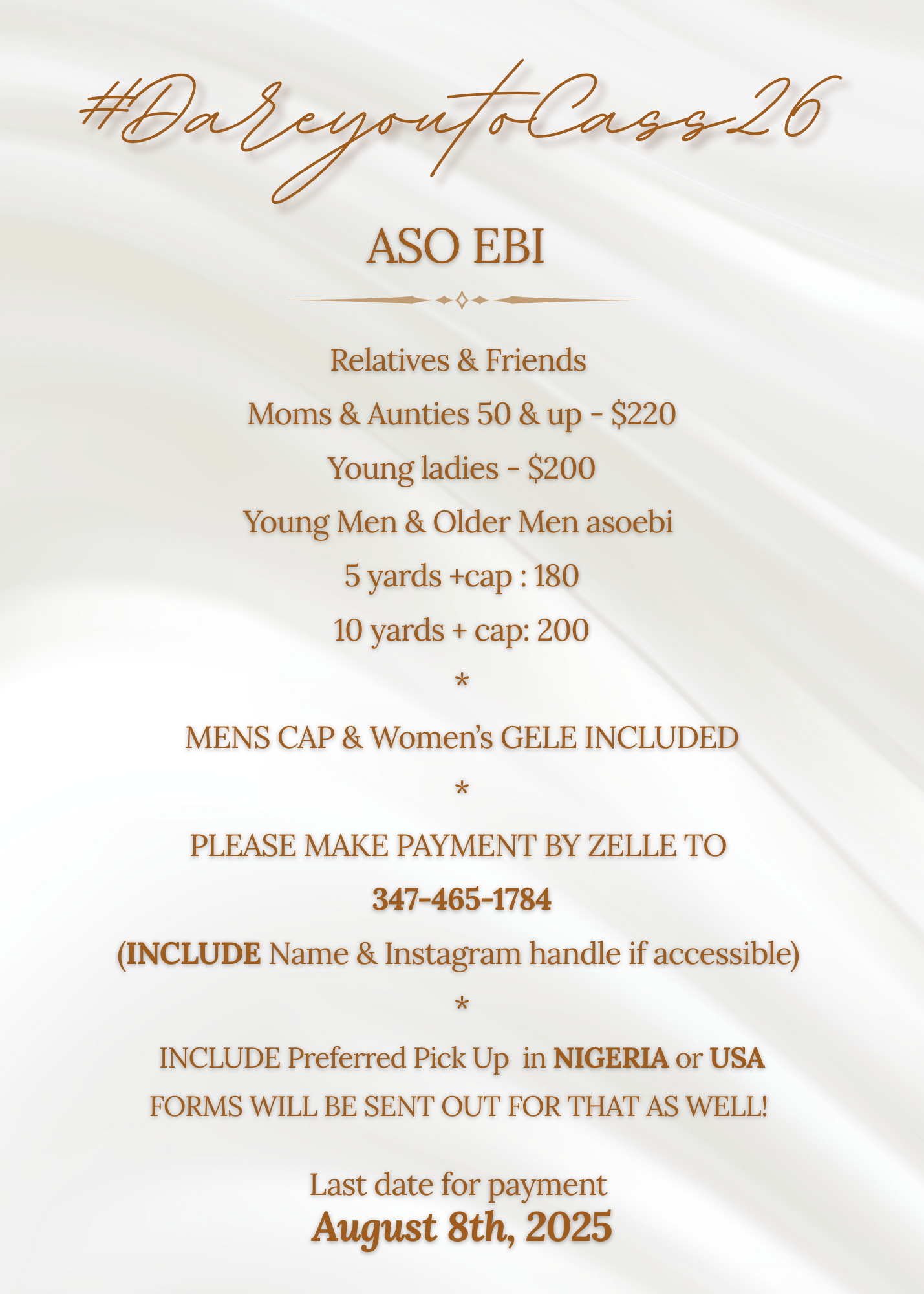 The Wedding Website of Oluwadamilare Abe and Cassidy Estimond