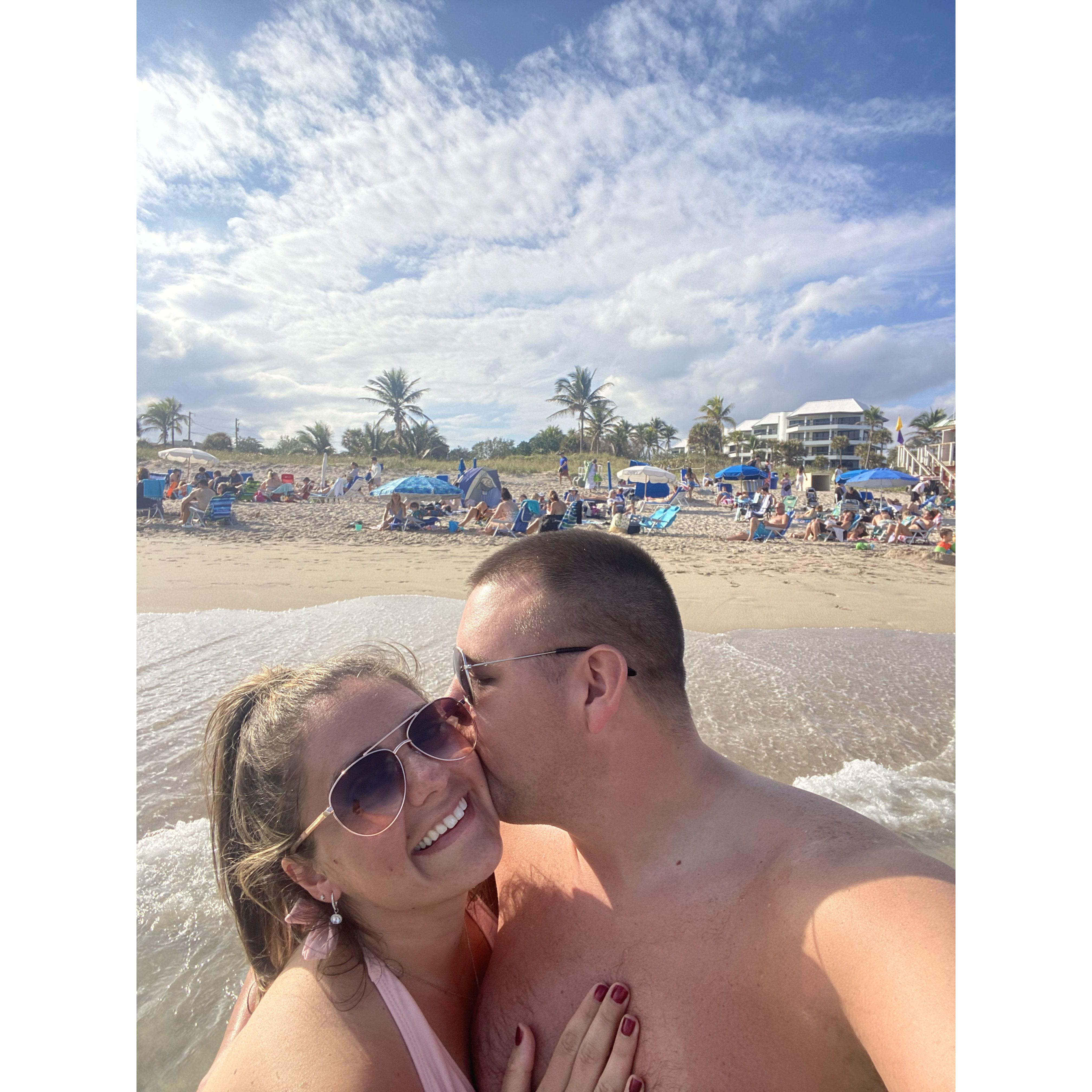 Our first trip together! Delray Beach, FL. Thanks Aunt Barb and Uncle AJ!