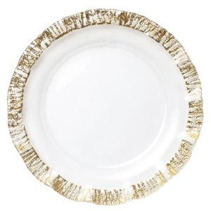 Rufolo Glass Gold Service Plate/Charger