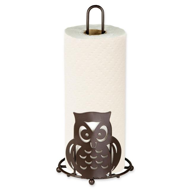 Home Basics® Owl Paper Towel Holder in Bronze