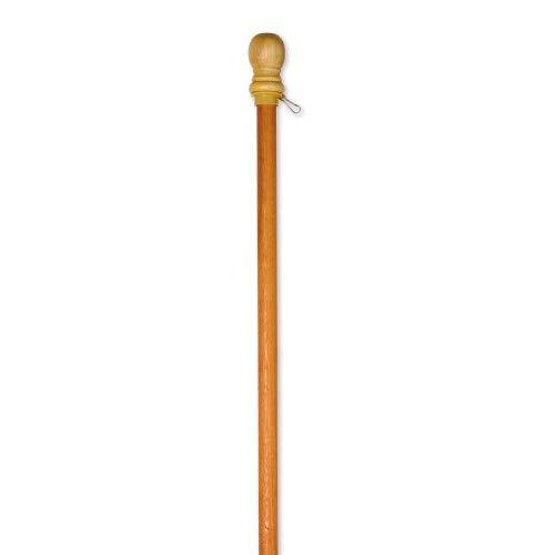 Evergreen Flag Wooden House and Estate Flag Pole with Ring - 56"L x 1.7”W x 1.7”H