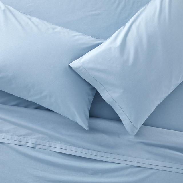 Mellow Sky Blue Organic Cotton King Sheet Set