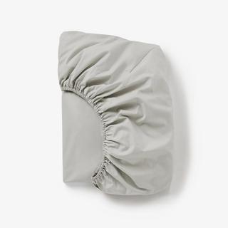 300-Thread Count Organic Percale Fitted Sheet