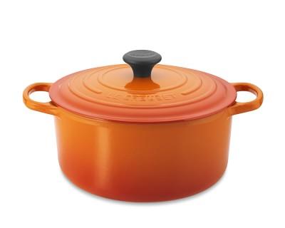 Le Creuset Signature Cast-Iron Round Dutch Oven, 5 1/2-Qt., Flame