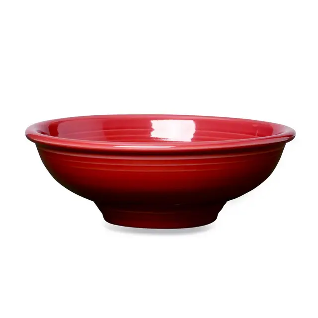 Fiesta® Pedestal Bowl in Scarlet