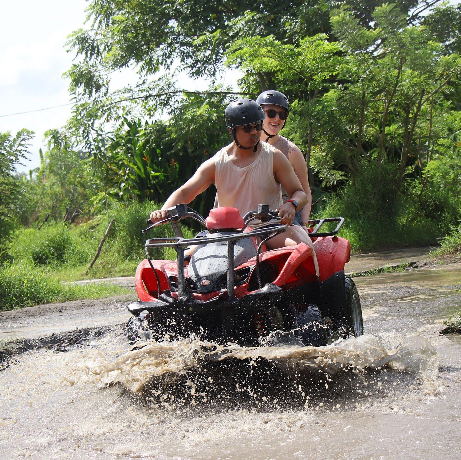 Ricky at the wheel in Bali