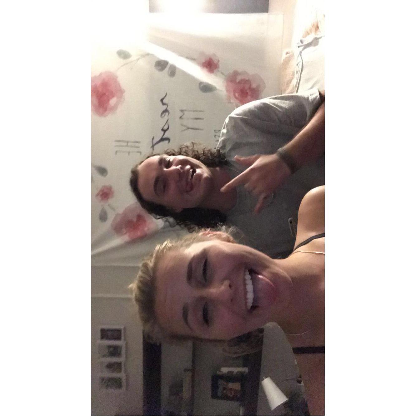 took this our first time hanging out in my dorm room. September 21, 2018