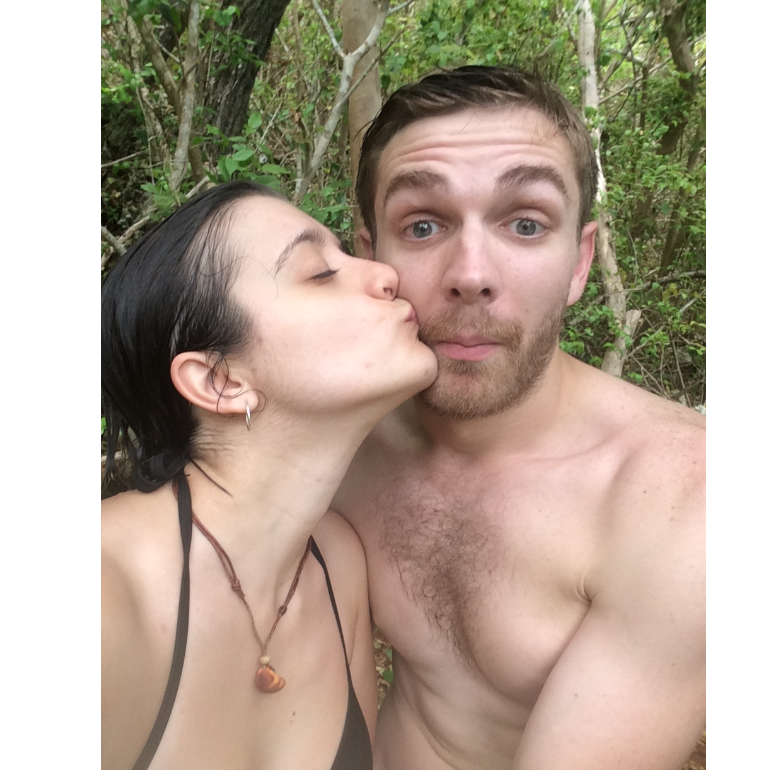 After cliff diving in Bermuda!