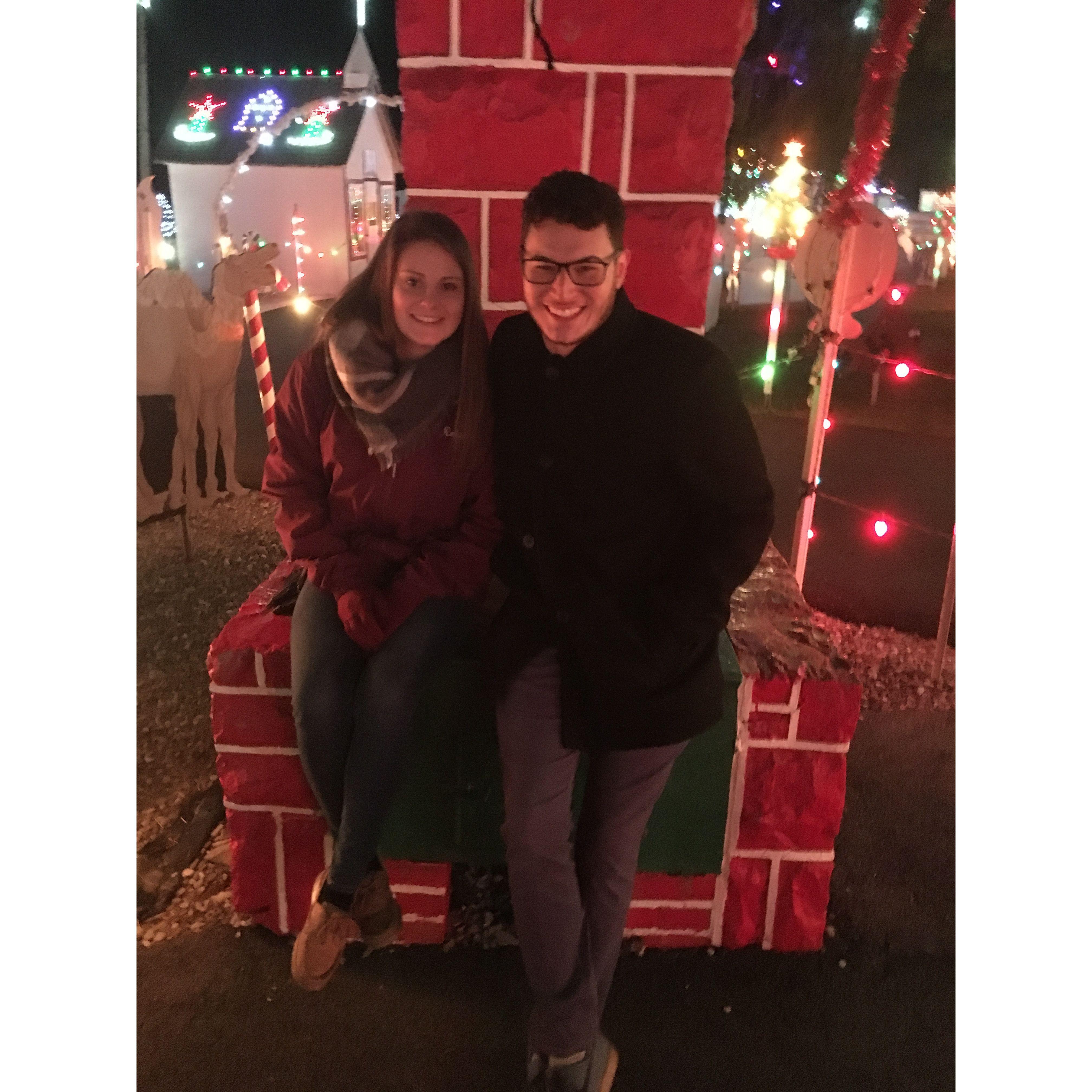 Our first date! G didn't want to take a photo together but I made him