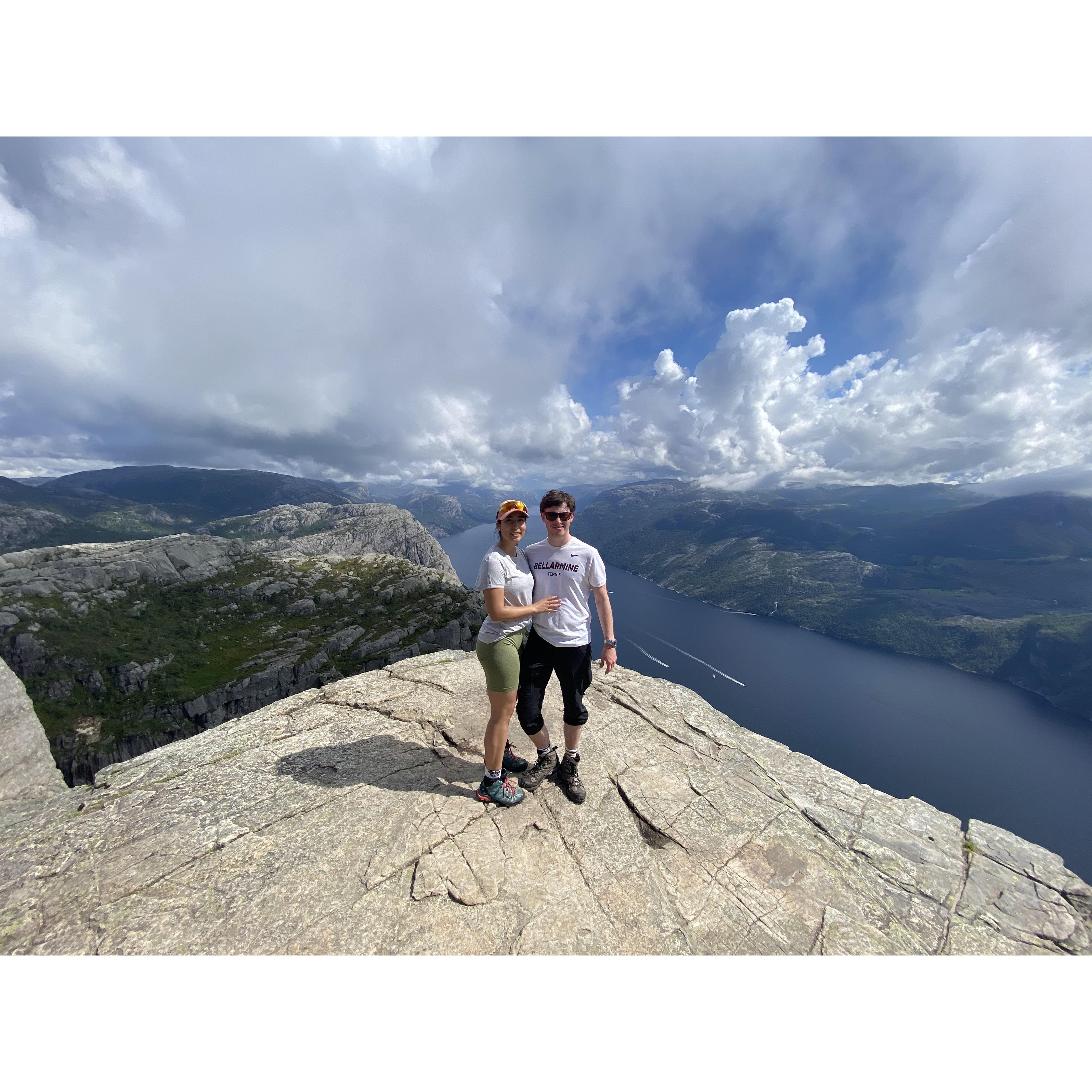 Hiked up Preikestolen