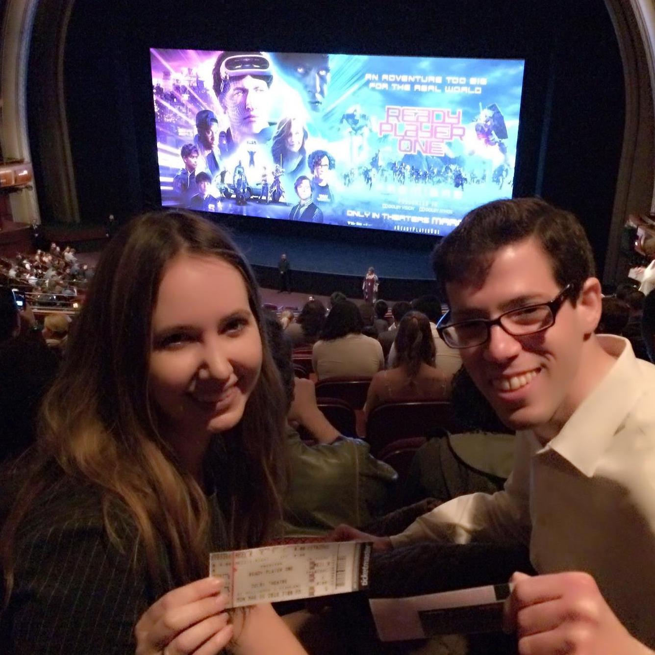 At the Dolby Theatre for the premiere of Ready Player One.