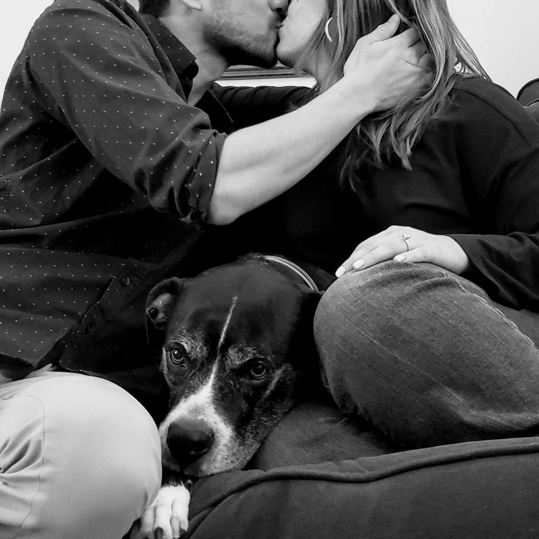 The night we got engaged! Radio felt he should have been asked first...