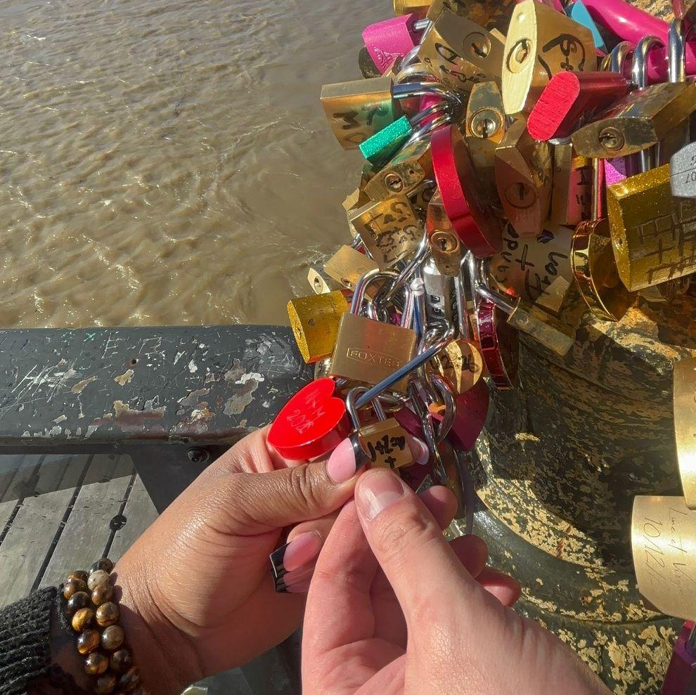 Love Lock Bridge in Paris