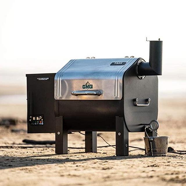 Green Mountain Trek Wi-Fi Controlled Portable Wood Pellet Tailgating Grill - Small Smoker Grill for BBQ, Camping, Tailgating, RV