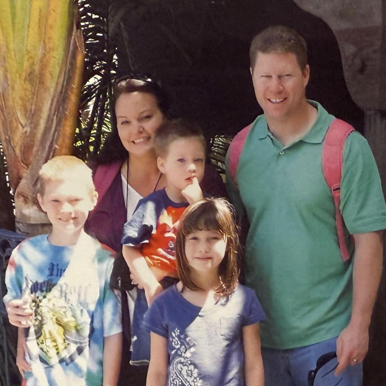 Savannah and her family at Disneyland in 2012.