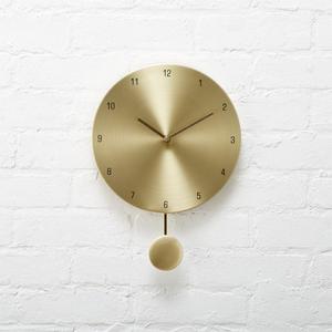 Haddie Brass Wall Clock