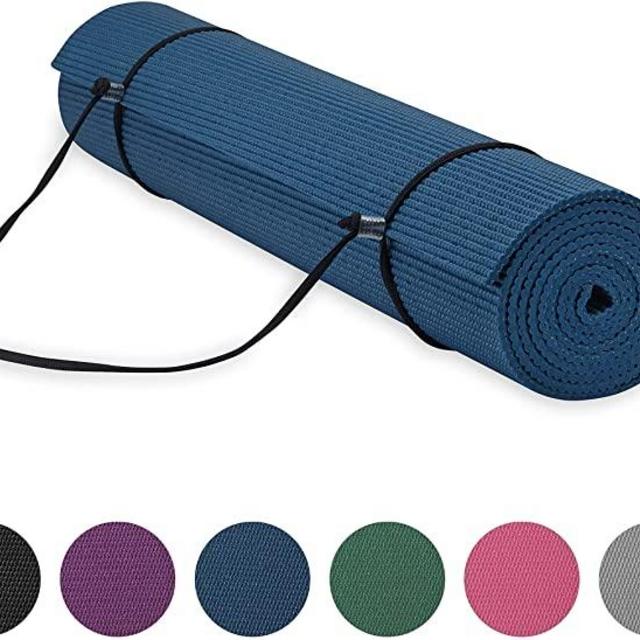 Gaiam Essentials Premium Yoga Mat - Navy