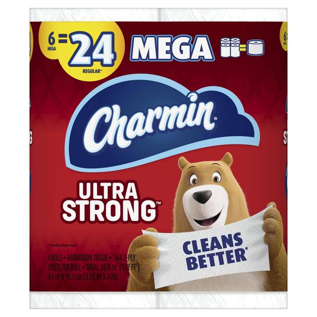 Charmin Ultra Strong Toilet Paper - 6 Mega Rolls