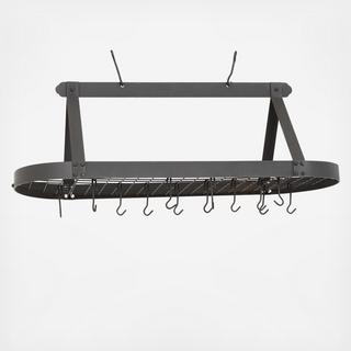 Large Oval Hanging Pot Rack