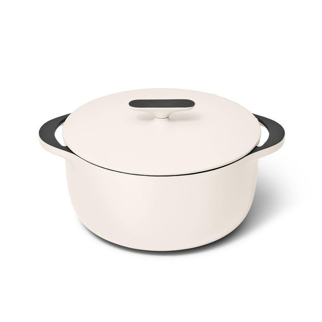 Caraway 6.5-Qt. Enameled Cast Iron Dutch Oven w/ Lid, Cream
