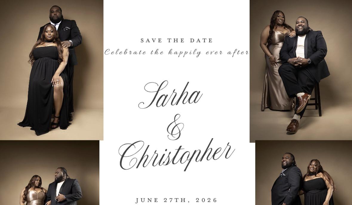 The Wedding Website of Sarha Cisse and Christopher Patterson