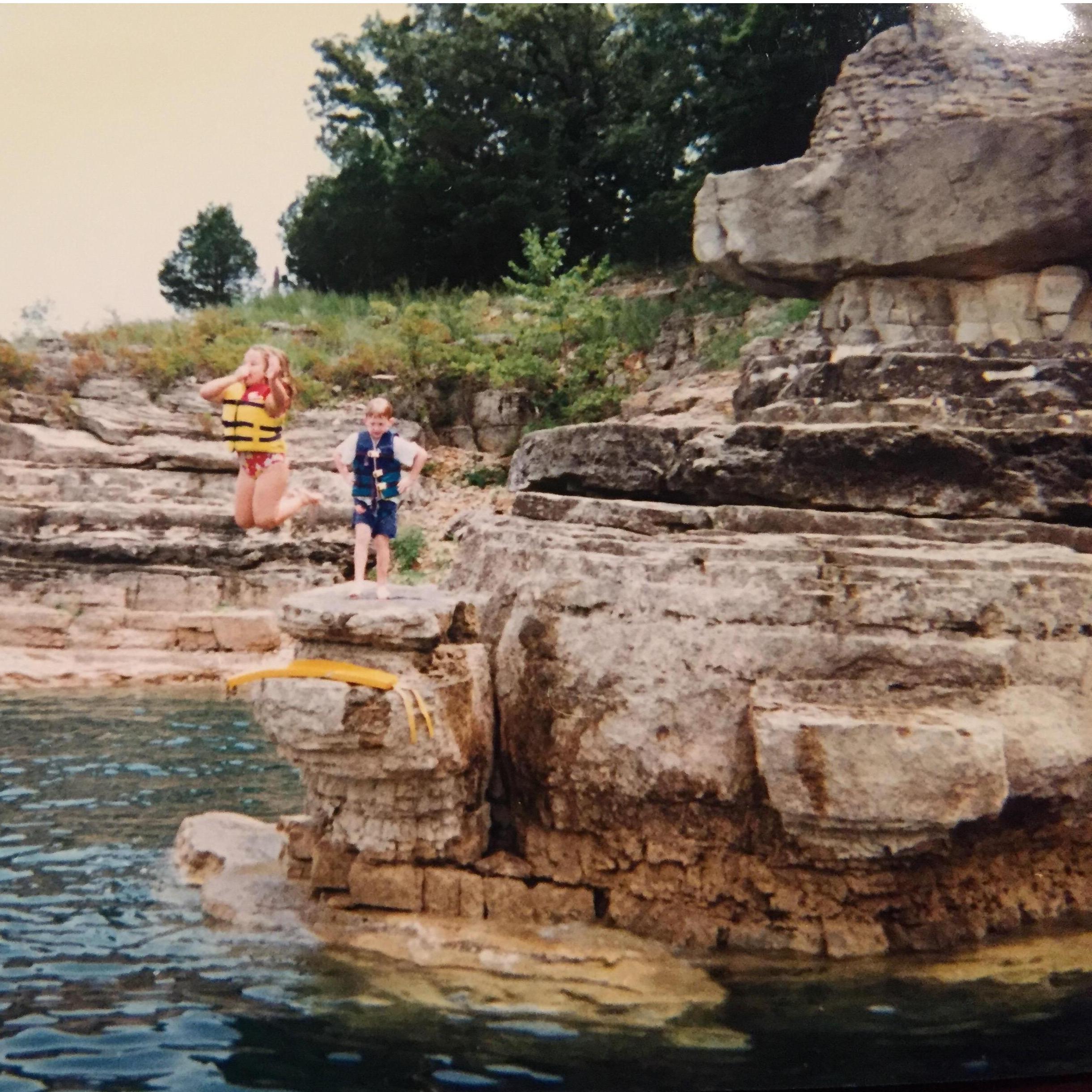 Cliff Jumping in Arkansas