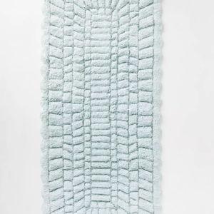 Leighton Hand-Tufted Cotton Bath Mat- Color Mint Size Large