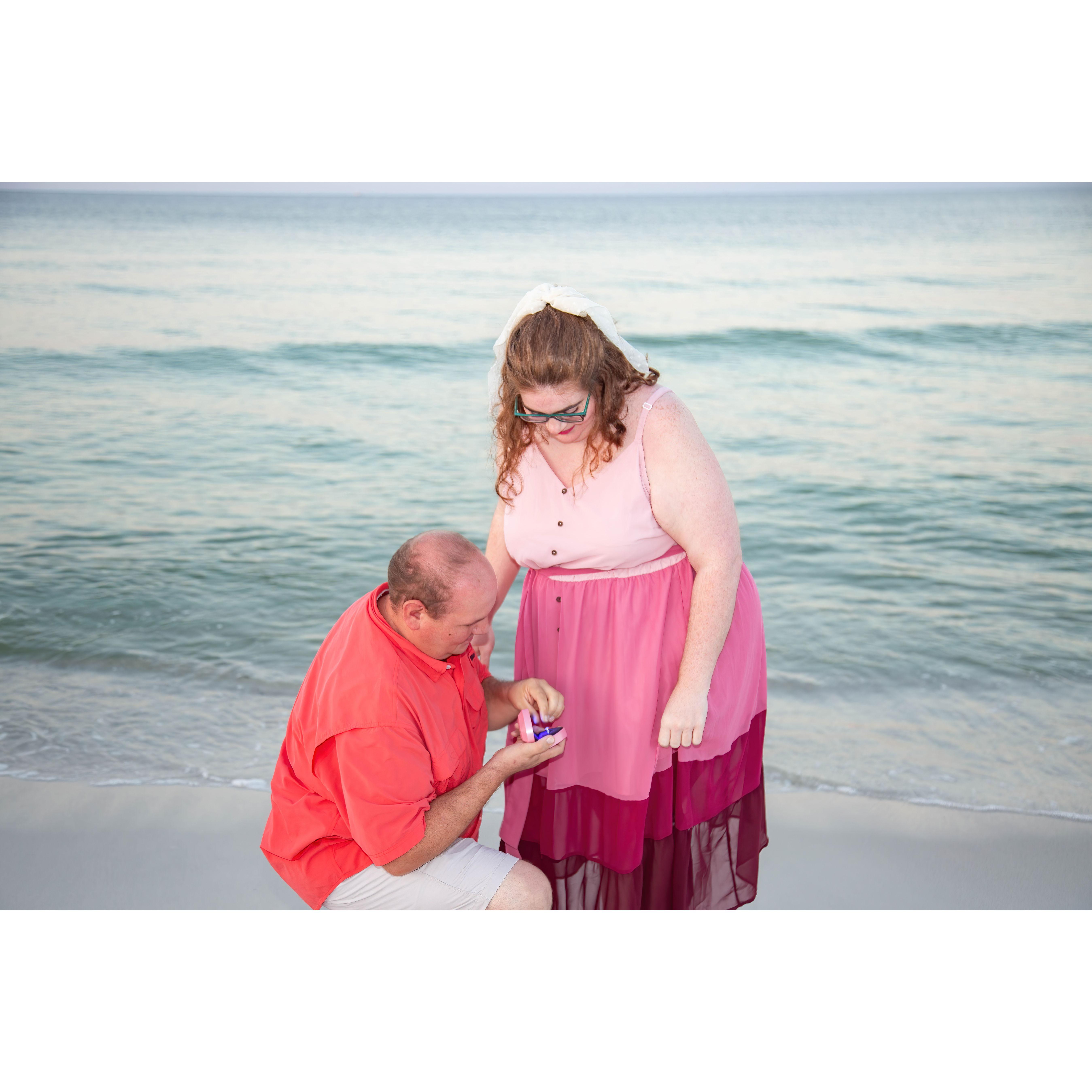 right before he put ring on my finger