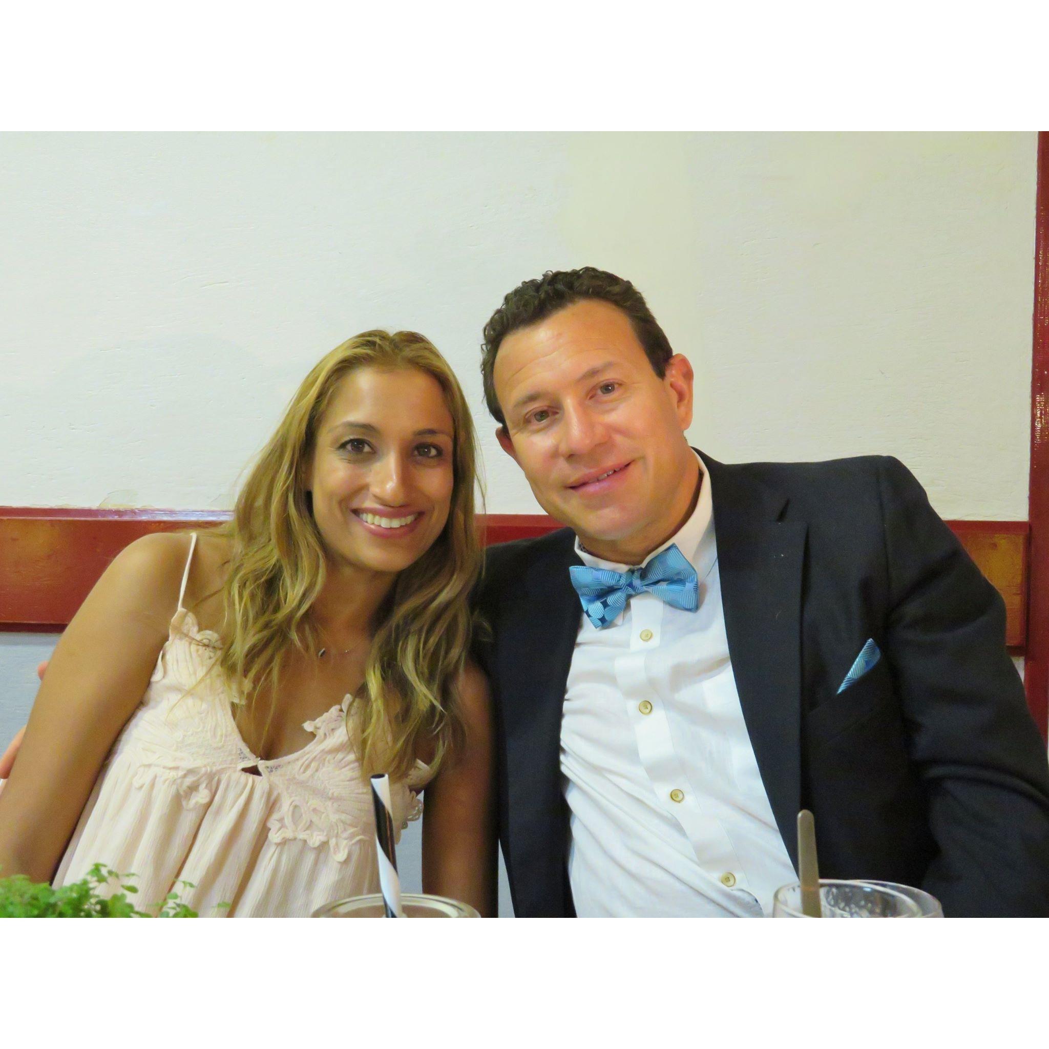 At a wedding in France.