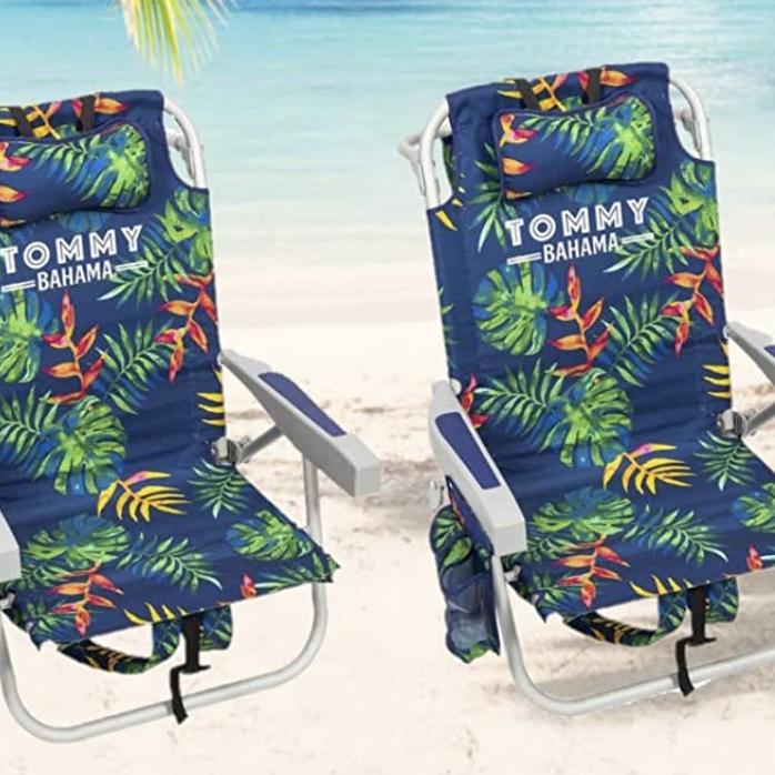 Tommy Bahama Beach Chair 2-pack Green Leaves