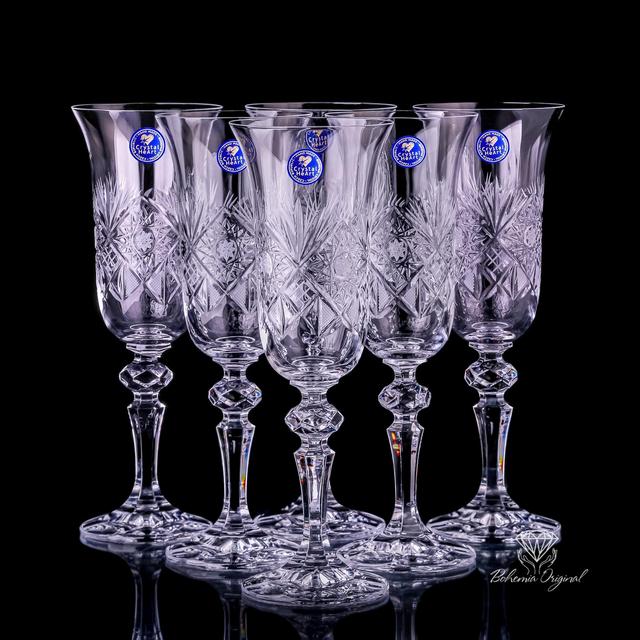 Champagne Crystal glasses Br Design, set of 2, 150ml