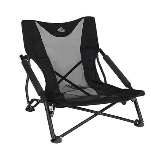Cascade Mountain Tech Folding Camp Chair for Camping, Beach, Picnic, Barbqeues, Sporting Events with Carry Bag
