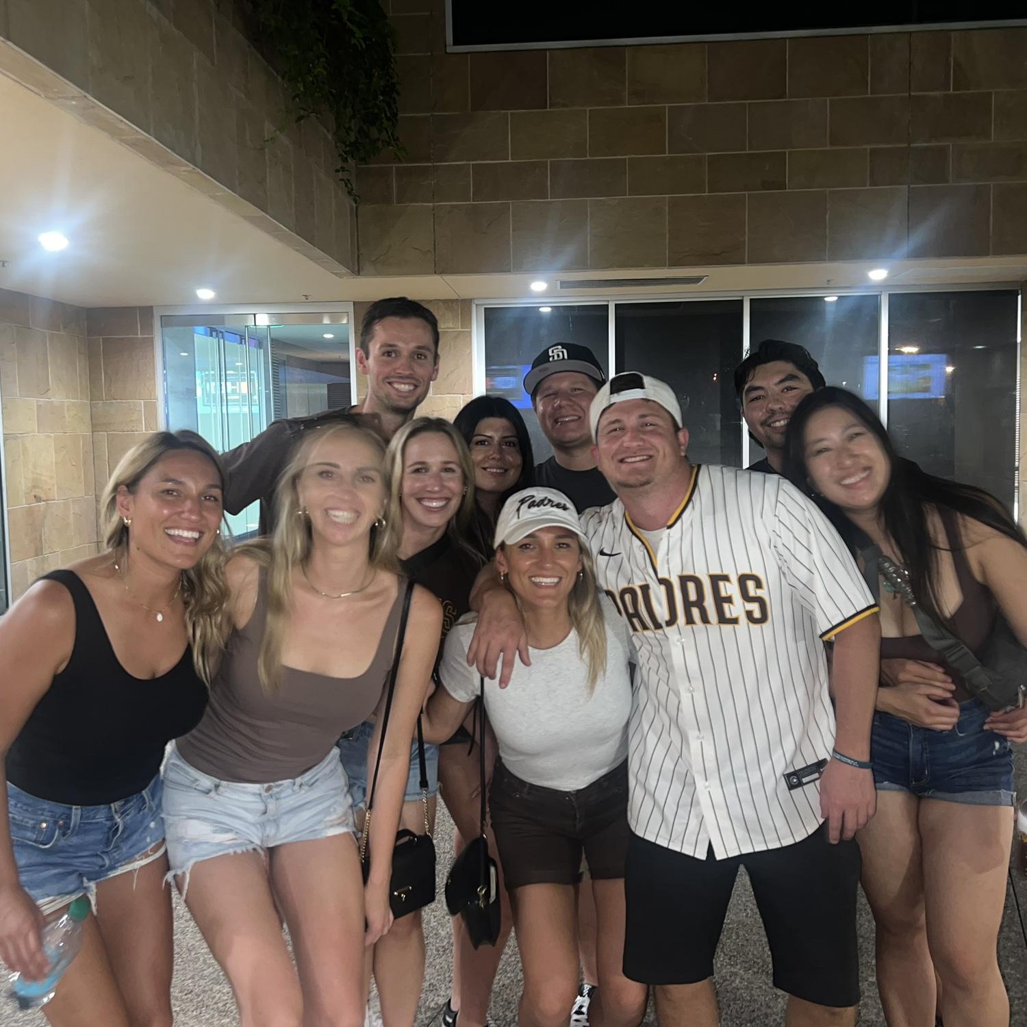 We love cheering on the Padres in San Diego with friends!
