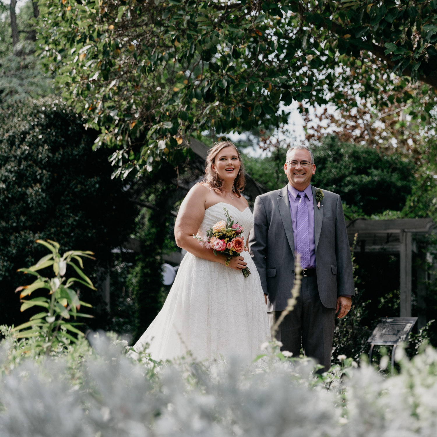 My father walking me down the aisle.