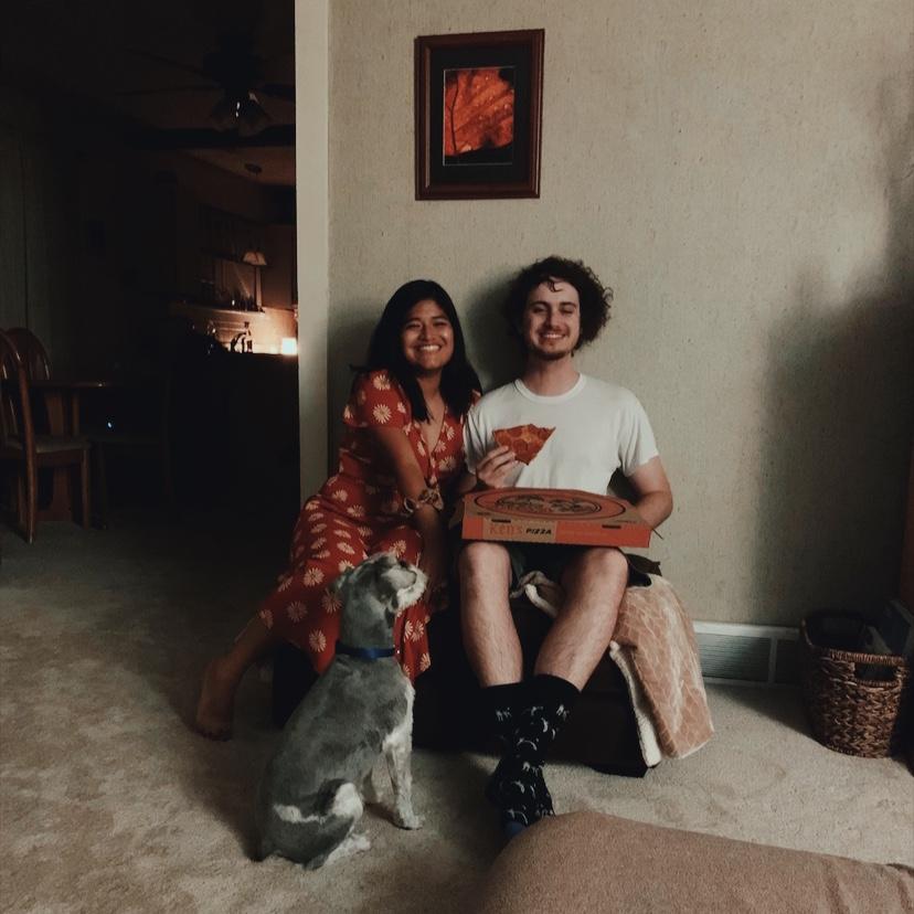 Claudia's first time in Kansas (mid Watson shakedown for pizza)
(Aug 2020)