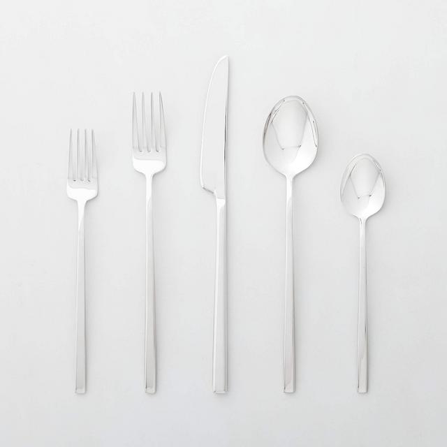 20-Piece Tilt Shiny Silver Flatware Set