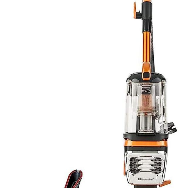 Kenmore DU4080 Featherlite Lift-Up Bagless Upright Vacuum 2-Motor Power Suction Lightweight Carpet Cleaner with HEPA Filter, 2 Cleaning Tools for Pet Hair, Hard Floor, Orange
