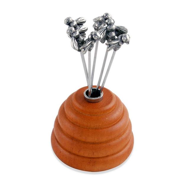Vagabond House Hive of Bees Cheese Pick - Set of 6